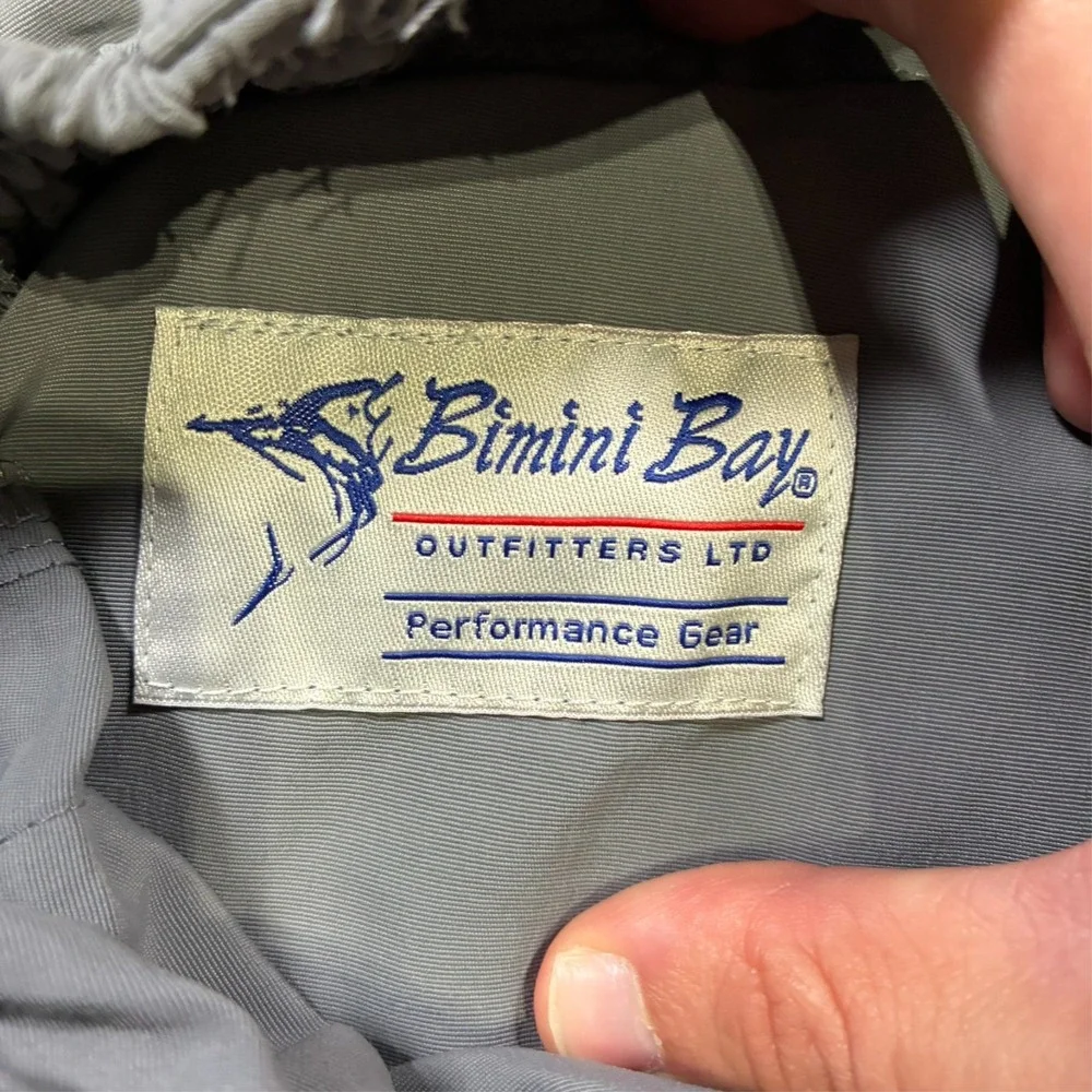 Bimini Bay Performance Gear Mens Cargo Shorts Size 40 Gray Stretch Nylon Fishing
